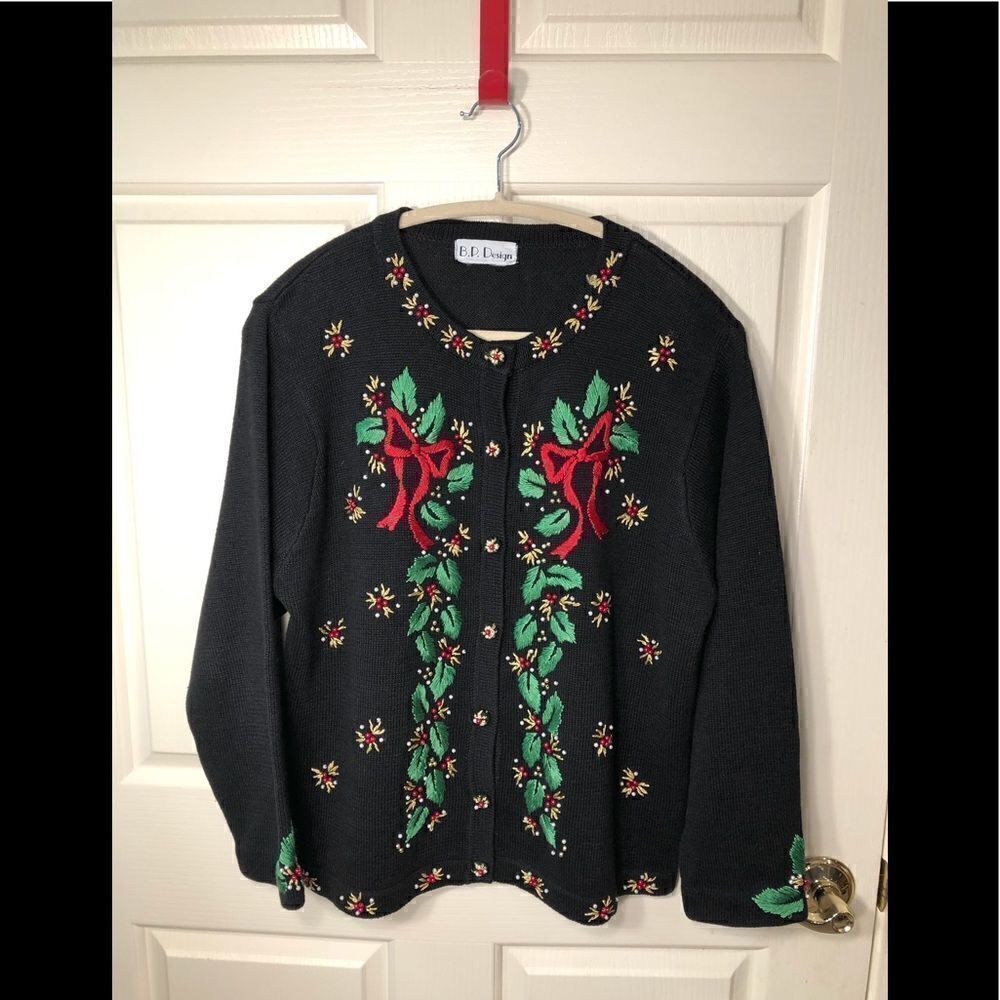 Vintage B.P. Design Christmas sweater